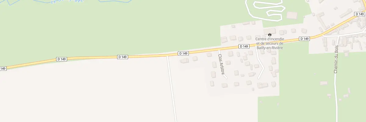 Plan du 1 Rue Pierre Bourdier à Bailly-en-Rivière