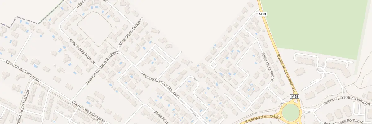 Plan du 8 All Alexandre Dumas à Colomiers