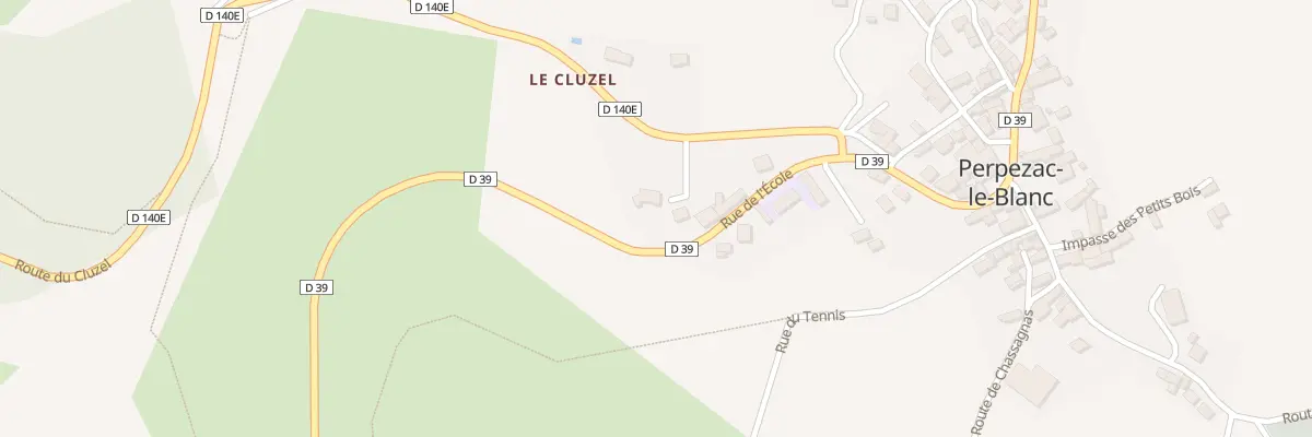 Plan du 5275 Le Bourg à Perpezac-le-Blanc