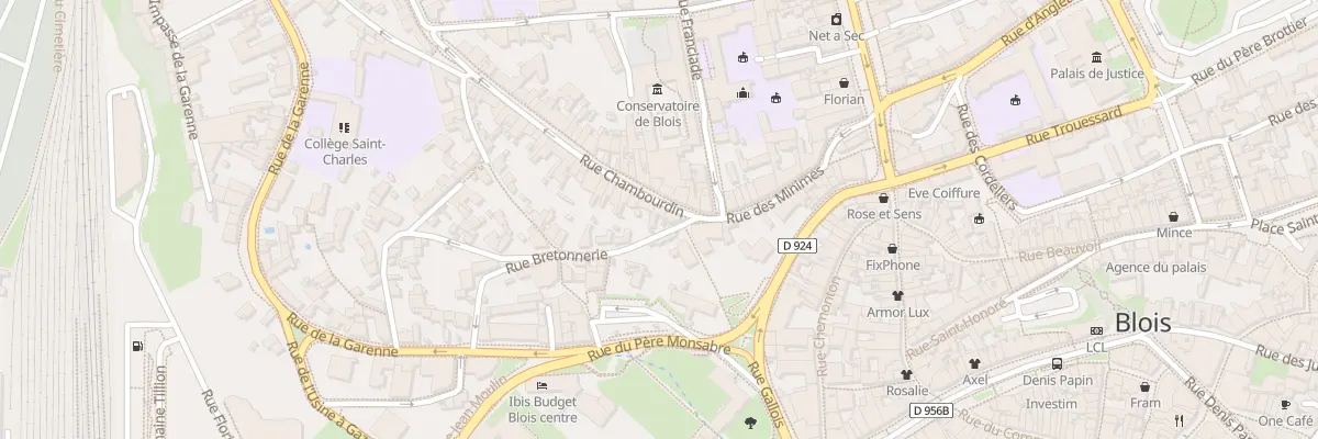 Plan du 4 Rue Chambourdin à Blois