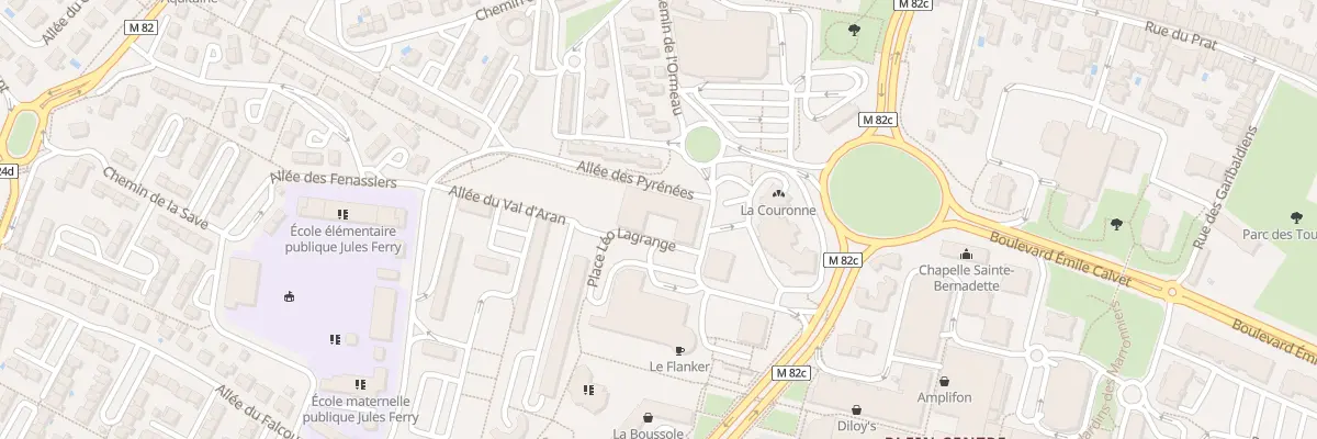 Plan du 7 All des Pyrénées à Colomiers
