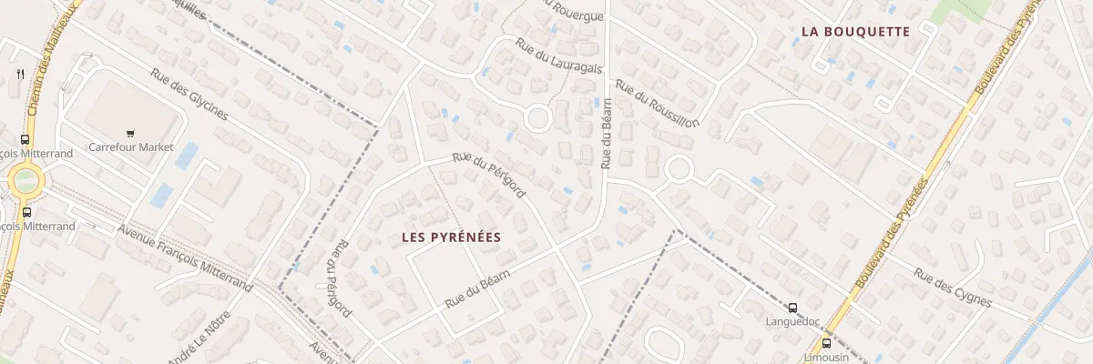 Plan du 8 Rue du Périgord à Villeneuve-Tolosane