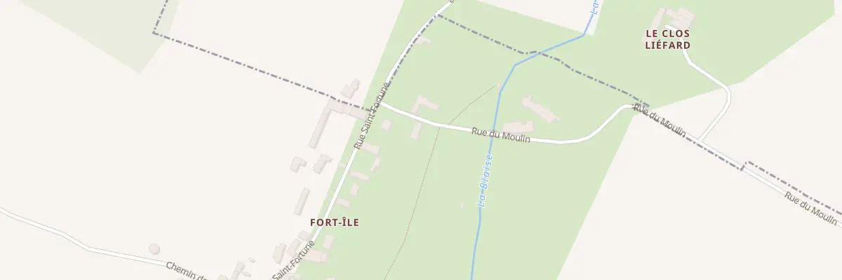 Plan du 3 Rue du Moulin à Tréon