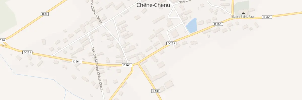 Plan du 16 Rue de la Mairie Chêne Chenu à Tremblay-les-Villages
