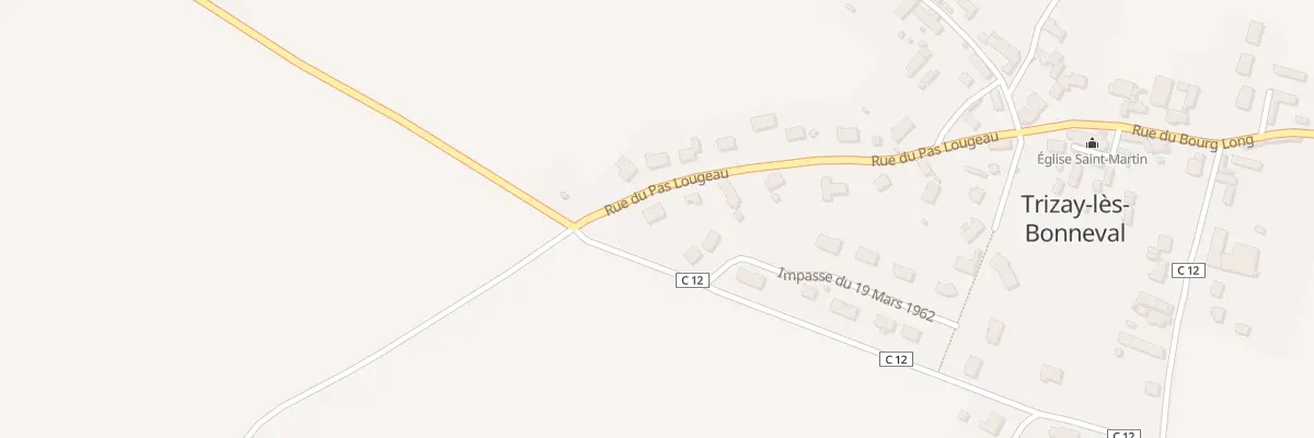 Plan du 9 Rue du Pas Lougeau à Trizay-lès-Bonneval