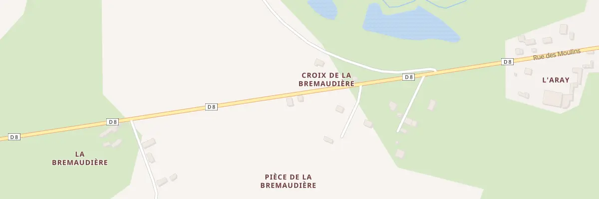 Plan du 5424 Croix de la Bremaudiere à Écueillé