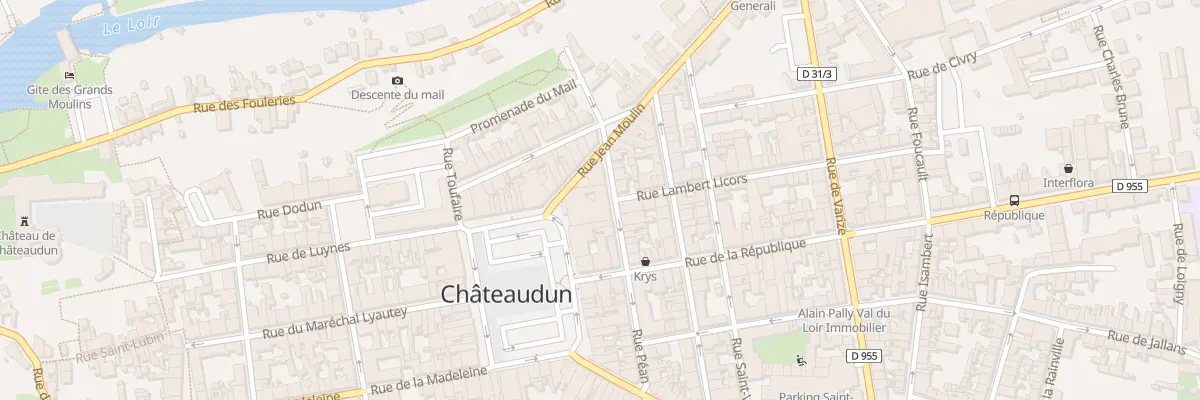 Plan du 5 Rue Péan à Châteaudun