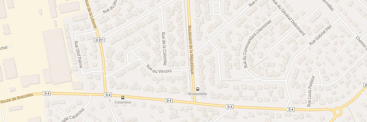 Plan du 9 Bd de la République à Vernouillet