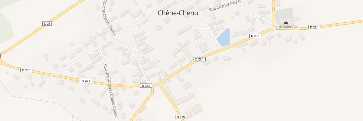 Plan du 14 Rue de la Mairie Chêne Chenu à Tremblay-les-Villages