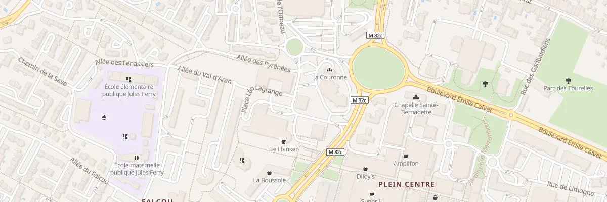 Plan du 6 All du Béarn à Colomiers