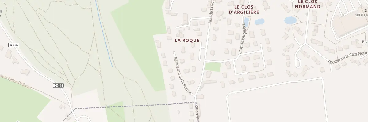 Plan du 6 Res de la Roque au Val d’Hazey