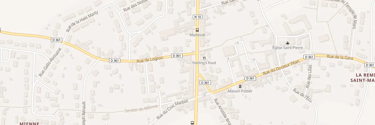Plan du 17 Av du Quinze Aout 1944 à Marboué