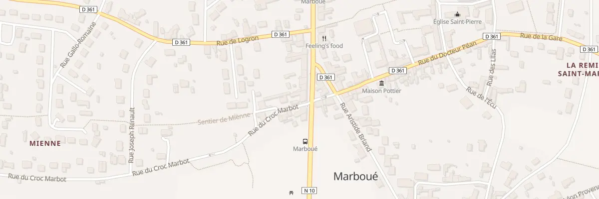 Plan du 5 Av du Quinze Aout 1944 à Marboué