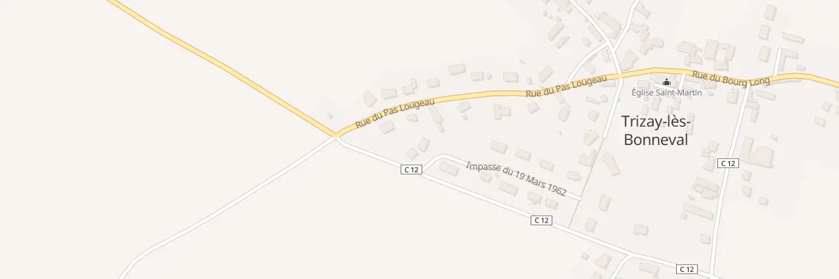 Plan du 3 Imp du Dix Neuf Mars à Trizay-lès-Bonneval