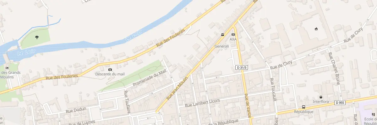 Plan du 30 Rue Jean Moulin à Châteaudun