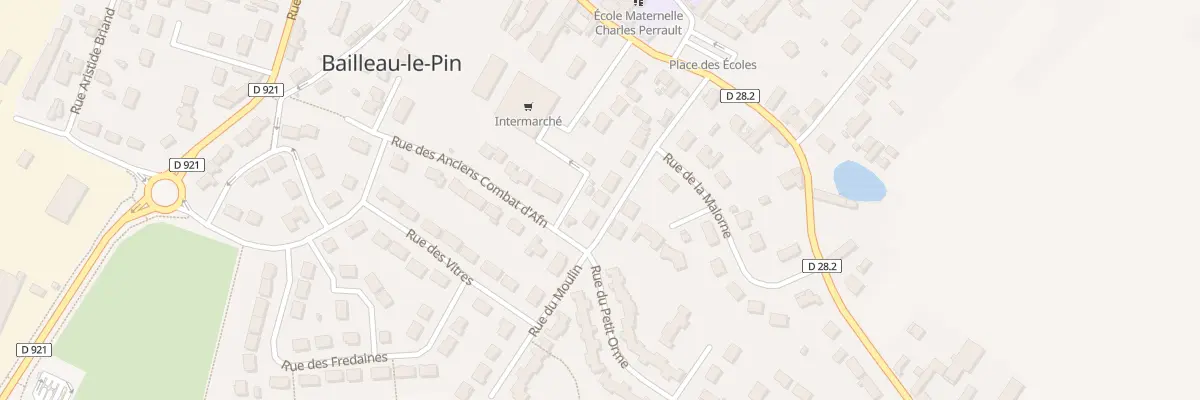 Plan du 4 Rue du Moulin à Bailleau-le-Pin