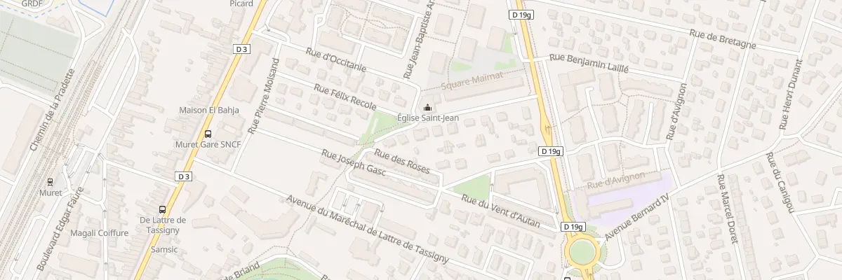 Plan du 6 Rue de Mones Del Pujol à Muret
