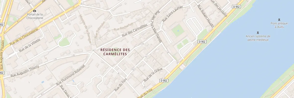 Plan du 7 Rue du Foix à Blois