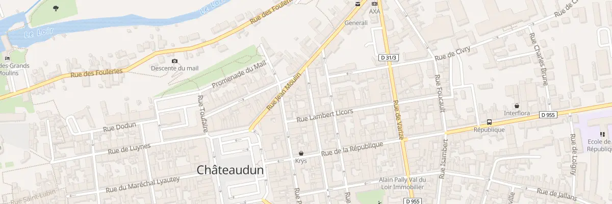 Plan du 7 Rue de Belfort à Châteaudun