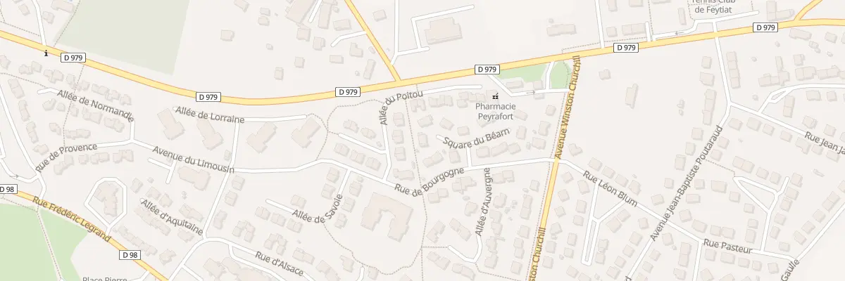 Plan du 3 Sq du Béarn à Feytiat
