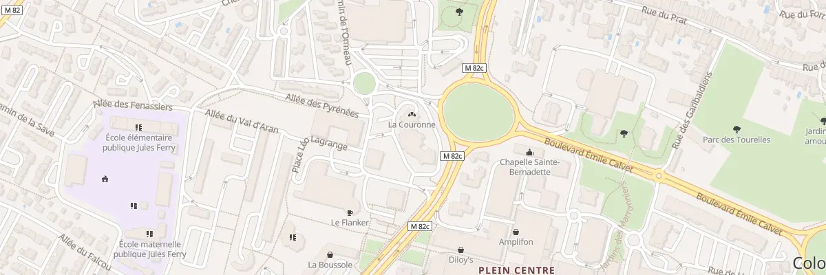 Plan du 20 All du Béarn à Colomiers