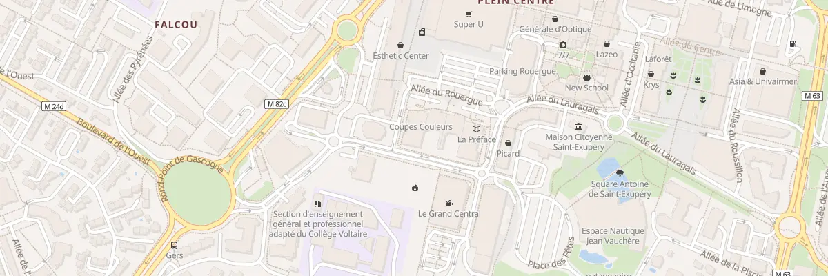 Plan du 65 All du Rouergue à Colomiers