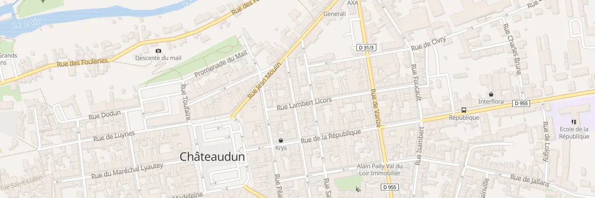 Plan du 18 Rue de Belfort à Châteaudun