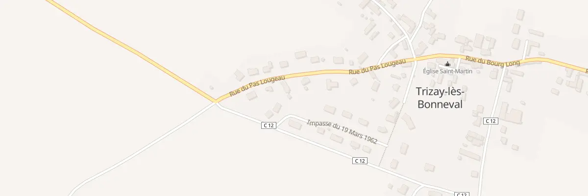Plan du 5 Rue du Pas Lougeau à Trizay-lès-Bonneval