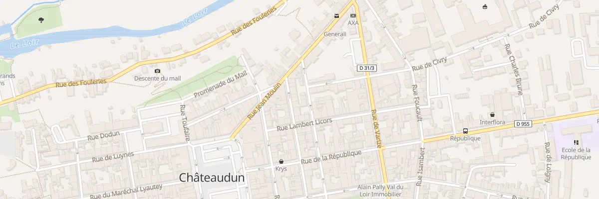 Plan du 12 Rue de Belfort à Châteaudun