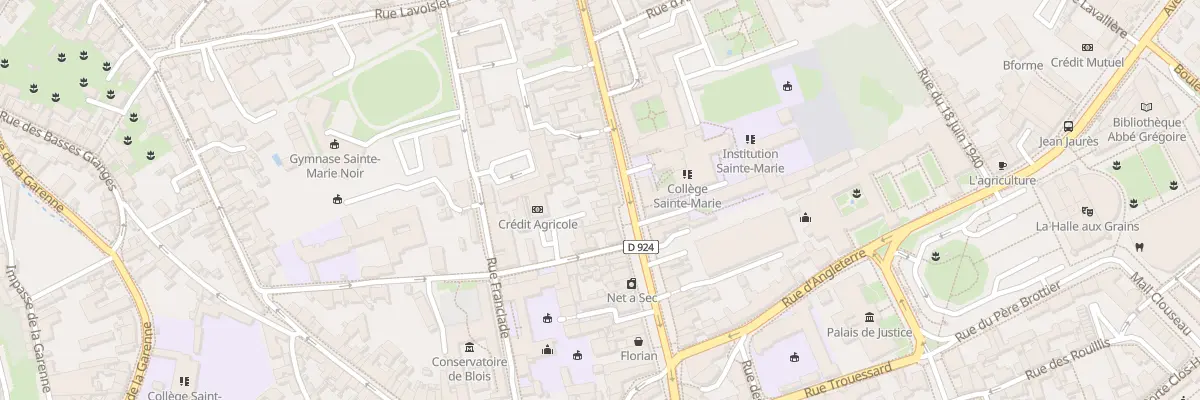 Plan du 42 Rue du Bourg Neuf à Blois