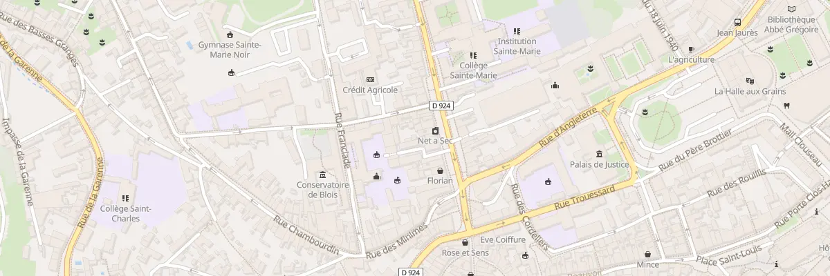 Plan du 28C Rue du Bourg Neuf à Blois