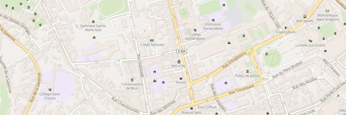 Plan du 28 Rue du Bourg Neuf à Blois