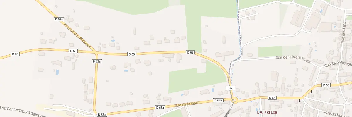 Plan du 1 Rue des Varennes à Palluau-sur-Indre