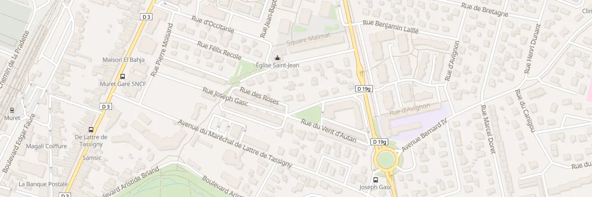 Plan du 3 Rue Joseph Gasc à Muret
