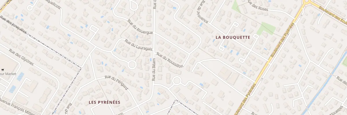 Plan du 12 Rue du Roussillon à Villeneuve-Tolosane