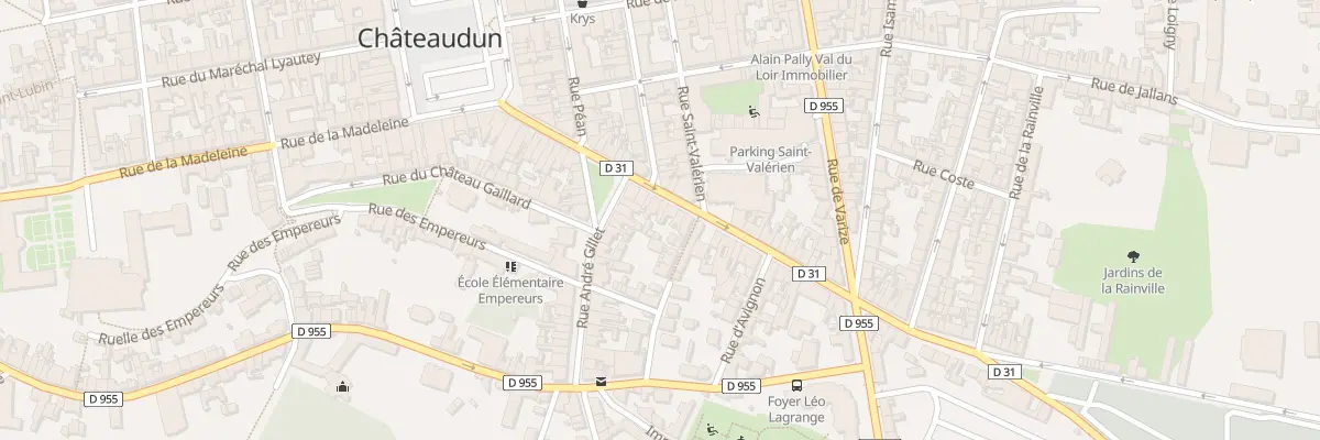 Plan du 29 Rue Gambetta à Châteaudun