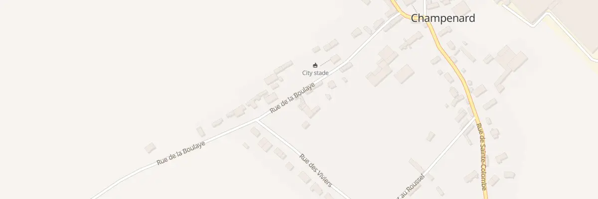 Plan du 5 Rue de la Boulaye à Champenard