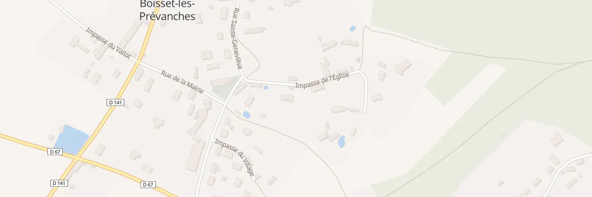 Plan du 6 Imp de l’Eglise à Boisset-les-Prévanches