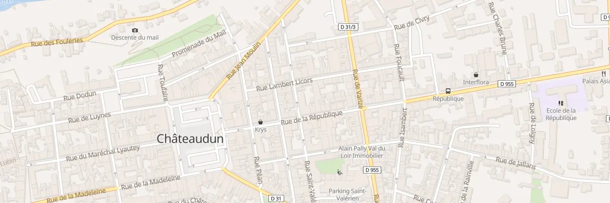 Plan du 18 Rue Saint-valérien à Châteaudun