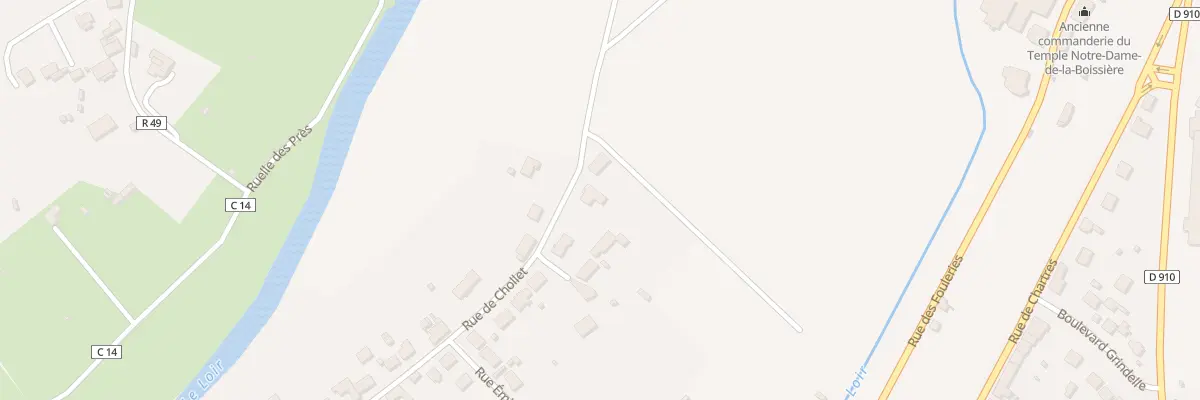 Plan du 83 Rue de Chollet à Châteaudun