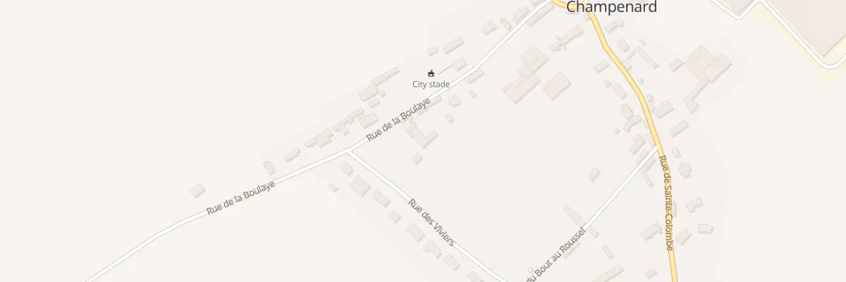 Plan du 1 Rue des Viviers à Champenard