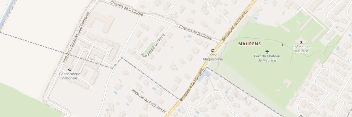 Plan du 94 Bd de Maurens à Cugnaux