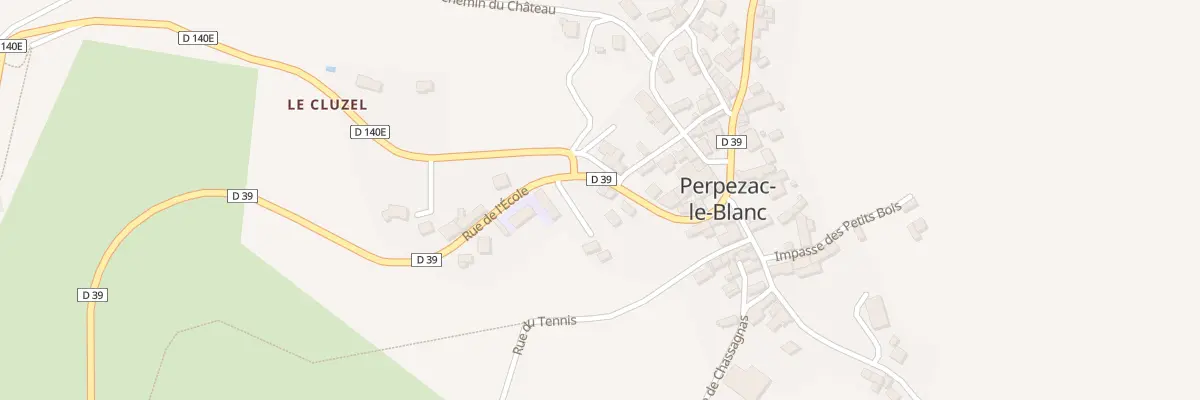 Plan du 5032 Le Bourg à Perpezac-le-Blanc