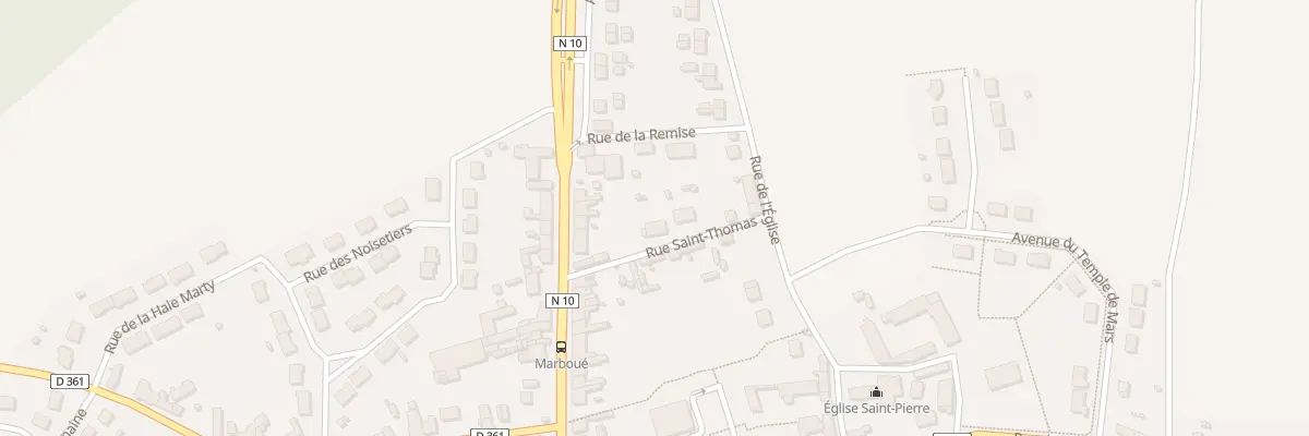 Plan du 8 Rue Saint Thomas à Marboué