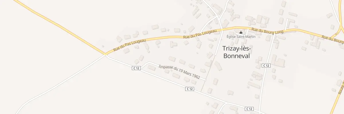 Plan du 5 Imp du Dix Neuf Mars à Trizay-lès-Bonneval