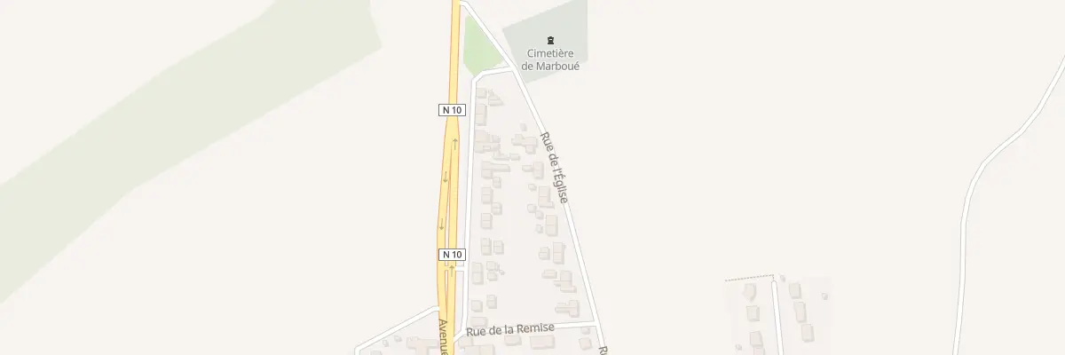 Plan du 43 Rue de l’Église à Marboué
