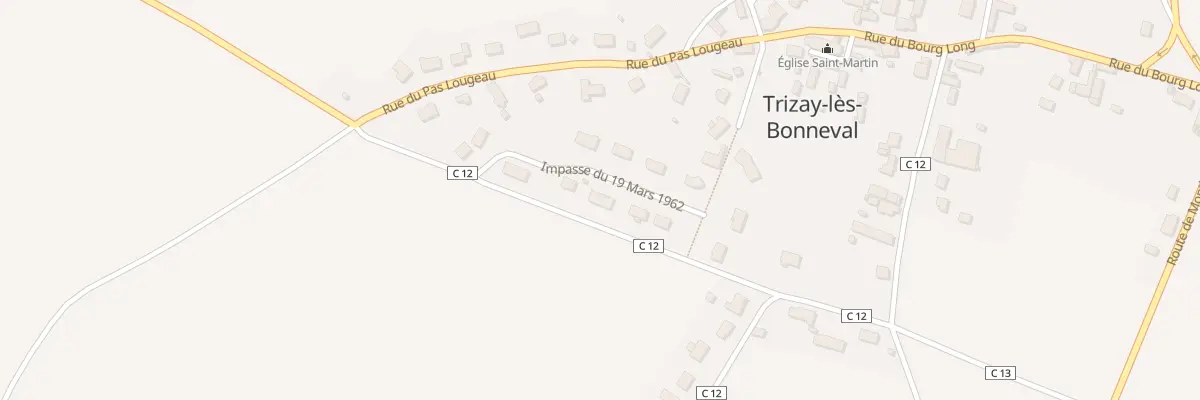 Plan du 6 Imp du Dix Neuf Mars à Trizay-lès-Bonneval