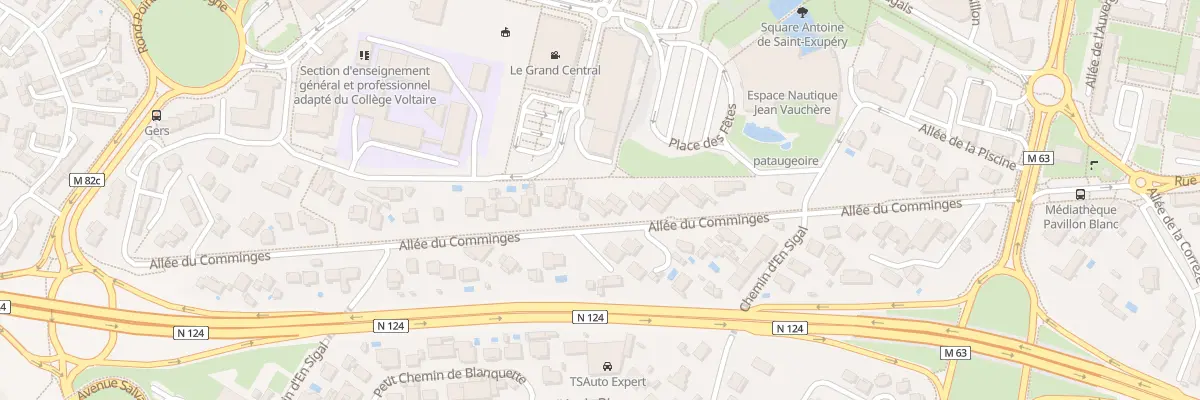 Plan du 36 All du Comminges à Colomiers