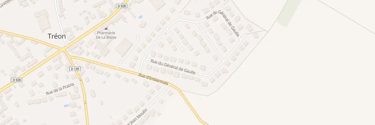 Plan du 7 Rue du Gen de Gaulle à Tréon