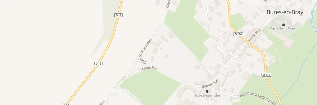 Plan du 5165 Le Bourg à Bures-en-Bray